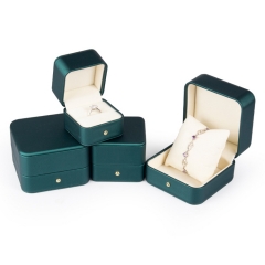 Custom Logo Printed Velvet Paper Packaging Jewelry Box