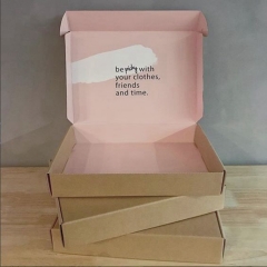 Wholesale Custom Printed Flat Packaging Shipping Carton Corrugated Cardboard Mailer Box with Logo