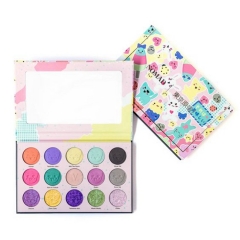 Handmade Colorful Empty Cardboard Eyeshadow Palette Eyeshadow Palette packaging box with mirror