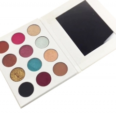 Hot Sale High Pigment Colors Makeup Private Label Eyeshadow Palette With Logo