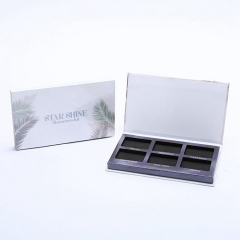 Handmade Colorful Empty Magnetic Eye Shadow Palette/Eyeshadow Palette Packaging Box With Mirror