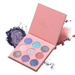 Handmade Colorful Empty Magnetic Eye Shadow Palette/Eyeshadow Palette Packaging Box With Mirror
