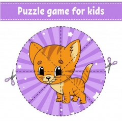 Wholesale Custom Printable Cardboard Paper Magnetic Jigsaw Puzzle For Kids