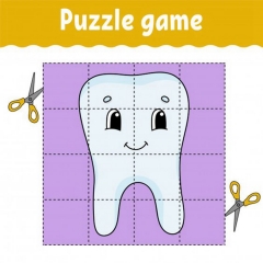 Cute Lovely Animal Cardboard Jigsaw Puzzle For Kid and Baby