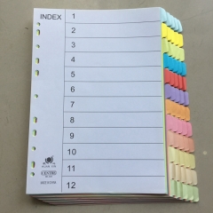 Tabbed Divider For Notebook Printed Colorful Index Tabs Divider