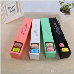 Custom Printed Food Grade Macaron Packaging Cardboard Box For Food