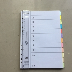 Tabbed Divider For Notebook Printed Colorful Index Tabs Divider