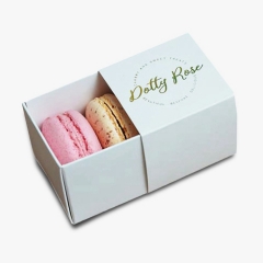 Custom Printed Food Grade Macaron Packaging Cardboard Box For Food