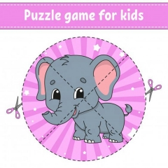 Jigsaw Puzzle Paper Animal Jigsaw for Kids