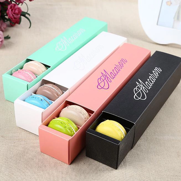Wholesale Custom Logo Printed Luxury Macaron Gift Box Packaging