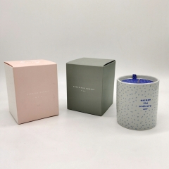 Luxury Candle Box Packaging Cardboard Box With Die Cut Insert
