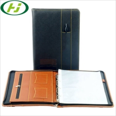 Luxury A4 Leather Notebook Cover Personalized Office Portfolio Folder