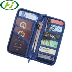 Customized Logo PU rfid Blocking Wallet Passport Holder/Passport Leather Cover