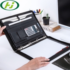 A4 PU Leather Envelope File Folder With Pen Holder Custom Logo Size With Good Price