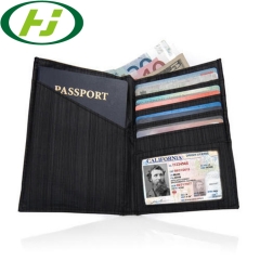 Customized Logo PU rfid Blocking Wallet Passport Holder/Passport Leather Cover