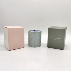 Luxury Candle Box Packaging Cardboard Box With Die Cut Insert