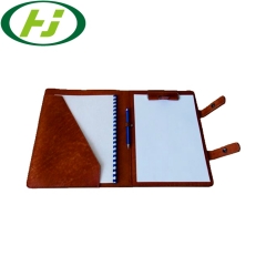 A4 PU Leather Envelope File Folder With Pen Holder Custom Logo Size With Good Price