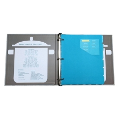 Recipe Cards Rainbow Full Page Dividers and Plastic Page Protectors Recipe Organizer 3 Ring Binder Set