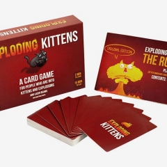 Family Fun Cardboard Games Paper Bingo Board Card Game With Box and Logo Printing
