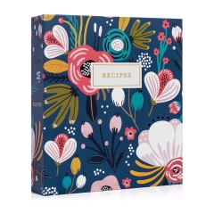 Recipe Binder File Folder With Logo Printing Ring Binder