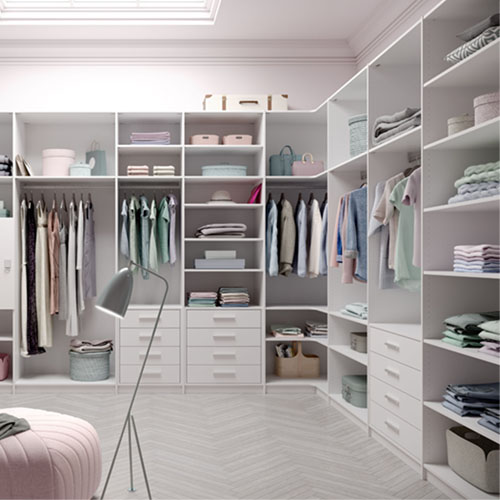 The whole cloakroom customized walk-in closet/wardrobe