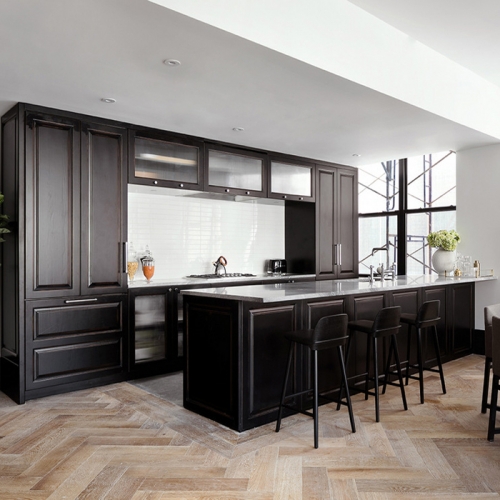 Allandcabinet Classic designing solidwood Kitchen cabinet-Allandcabinet project-LA-USA
