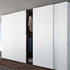 White sliding door wardrobe