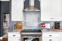 AllandCabinets custom white painted shaker style framed kitchen cabinet