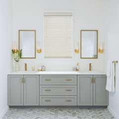 Light grey shaker vanity