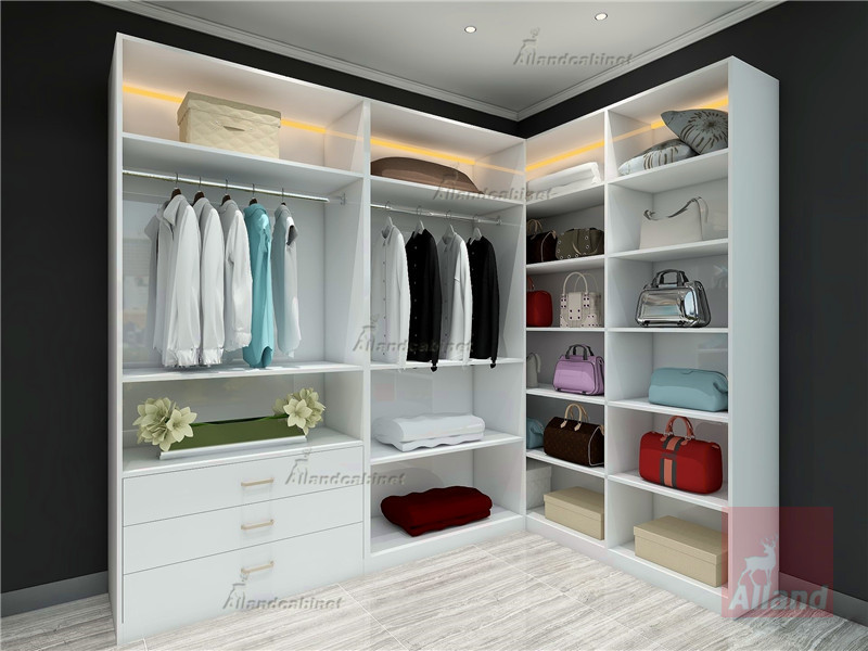 Allandcabinet simple design white walk in closet