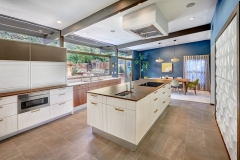 Contemporary kitchen with walnut timber grain -Allandcabinet