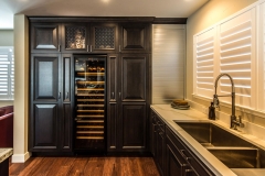 Traditional kitchen with dark stained maple wood-Allandcabinet