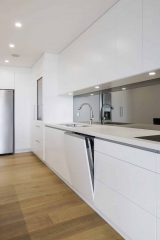 Pure white mordern kitchen cabinet-Allandcabinet