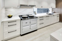 2 pac white shaker and wood tone kitchen cabinet-Allandcabinet