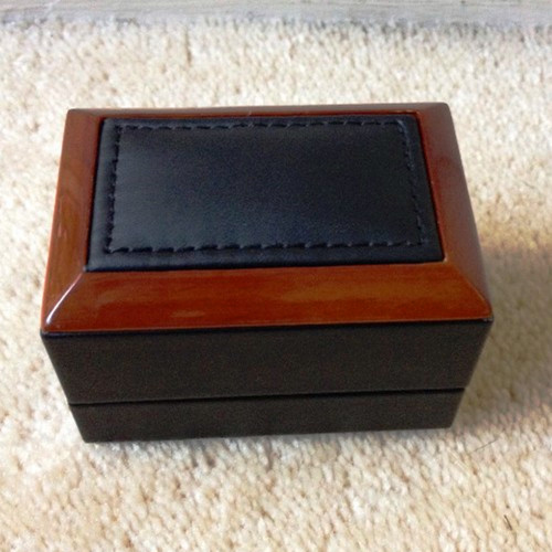 Wood Frame Double Ring Box