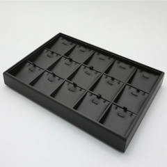 Leatherette Divided Tray with 15 x Pendant Pads