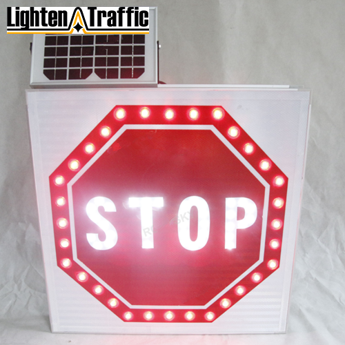 Solar Traffic Road Signs