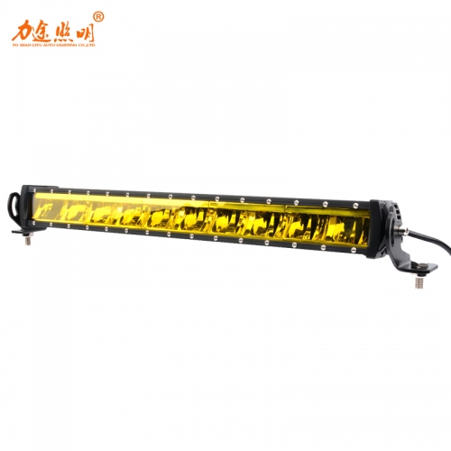 Combo Spot/Flood Beam LED Light Bar yellow