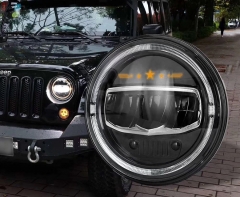 Hot Selling 7inch round 40W offroad headlight Driving Fog Lights for JK LJ CJ Harley JL tractor led work light DRL running