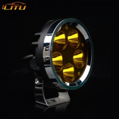 LITU 4 inch 50W Round LED Driving Lights LED Pods Lights for Offroad Truck Tractor