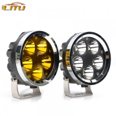 LITU 4 inch 50W Round LED Driving Lights LED Pods Lights for Offroad Truck Tractor