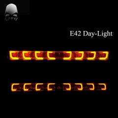 LITU 22 inch 128W LED Lights Bar Harness Kit with Turning Light for Offroad Truck ATV Roof Bumper