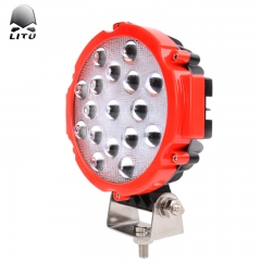 LITU 7 inch 51W LED Driving Lights Round LED Pods Light for Offroad Truck Tractor