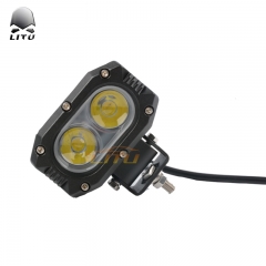 LITU 4 inch 50W Square Owl LED Driving Spot Lights for Autos Offroad Truck Tractor Boat