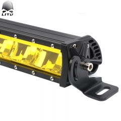 LITU LED Light Bar Yellow/White Single Row Off Road LED Light Bar Automotive for Truck Tractor Boat
