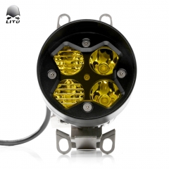 2020 LITU Replaceable LED Fog Lights Assembly 40W Yellow Lighting Conversion Kits 3.5 inch LED Headlight used for Wrangler