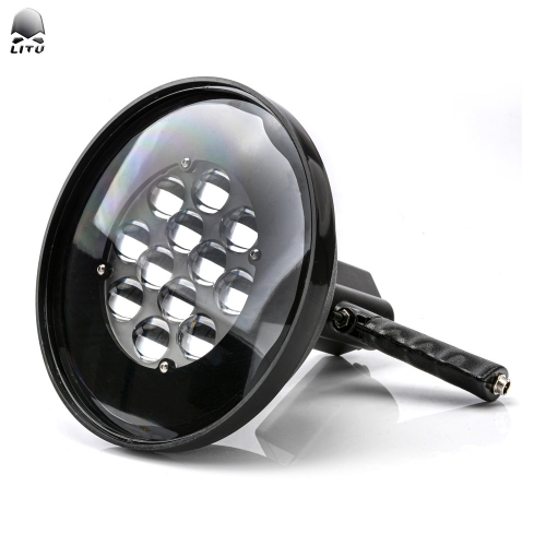 60W High Power Handheld vehicle LED waterproof searchlight, hunting lamp, strong light remote fish pond fishing lamp