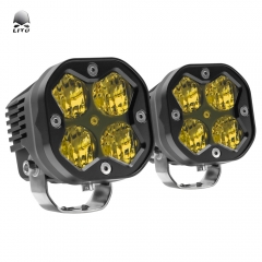 SUV 汽车雾灯系统 LED 50W 越野聚光灯 4X4 混合日间行车灯防水黑色摩托车辅助灯