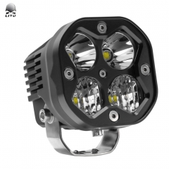 2021 力途 50W LED 工作灯 3 英寸越野圆形 LED 聚光灯汽车照明系统高亮度拖拉机卡车 ATV