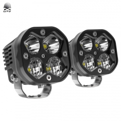 SUV 汽车雾灯系统 LED 50W 越野聚光灯 4X4 混合日间行车灯防水黑色摩托车辅助灯